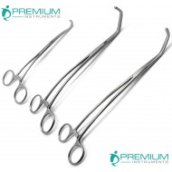 Surgical Forceps Satinsky Set of 3