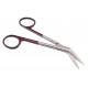 Dental Micro Iris Scissors Angled 4.5" Sharp/Sharp 