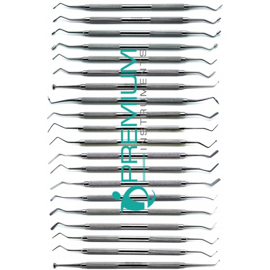 Dental Composite Plastic Filling Instruments Set of 20