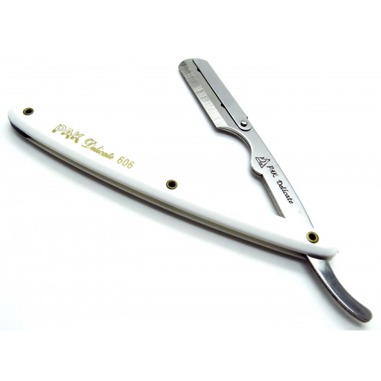 White Barber Razor 