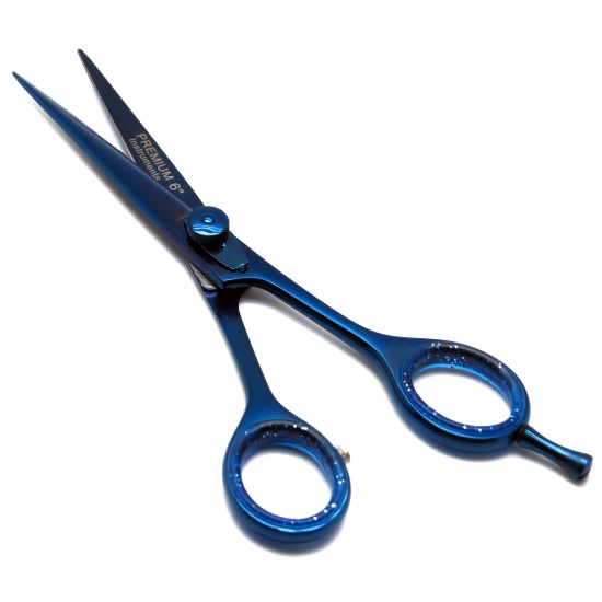 Barber Scissor Blue 6"