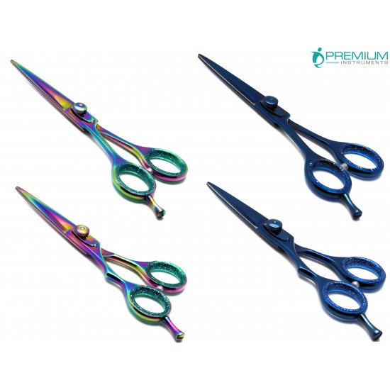 4 Barber Scissors 440c Steel Set