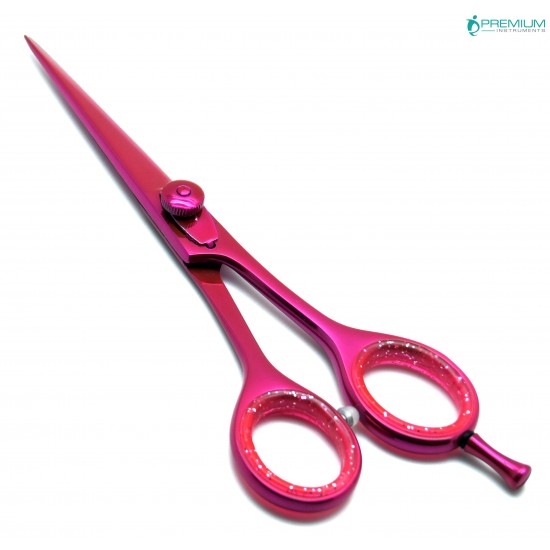 Barber Scissor Pink 6"
