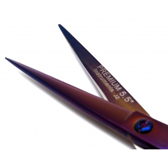 Barber Scissor Purple 5.5" J2
