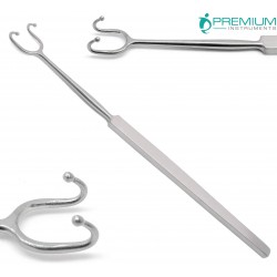 thumbnail image 2 of Fomon Double Prong Retractor 6.5'' Ball End - General Surgery Instrument By ODONTOMED 2 of 3